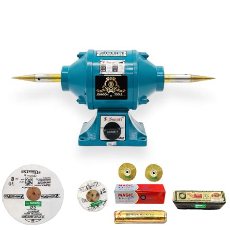 Johnson Tools Swati Bench Polisher Motor Buff Machine 0.50HP for Gold ...