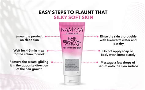 Buy Namyaa Hair Removal Cream for Intimate Skin with Free Vitamin C ...