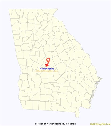 Warner Robins ở đâu? Bản đồ thành phố Warner Robins, Georgia - Địa Ốc ...