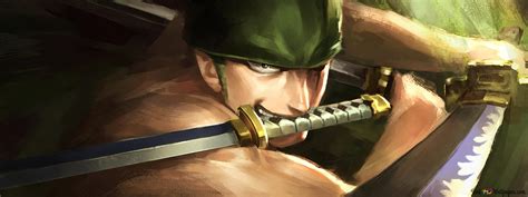 Pirate Hunter Zoro 4K wallpaper download