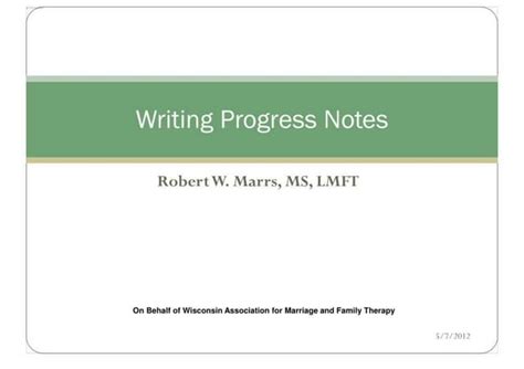 Image result for Progress Notes Tutorial