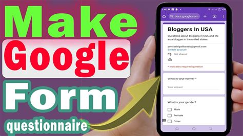 Image result for Making Google Form Questionnaire