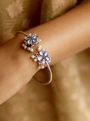 Buy Teejh by Joker and Witch White Brass Cuff Online