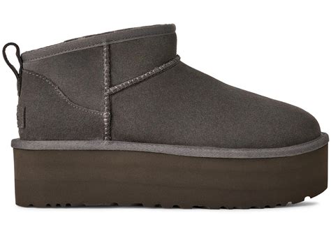 UGG CLASSIC ULTRA MINI PLATFORM BOOT CHARCOAL WOMEN'S