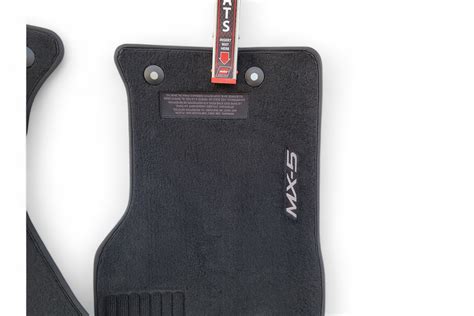 Mazda MX-5 Miata 16-23 Carpet Floor Mats 2 Piece Set Black, D008, OEM ...