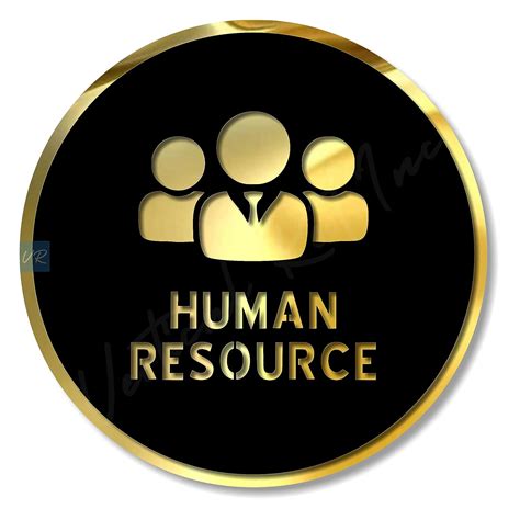 Vertical Root Inc® Premium BLACK GOLD Finish Acrylic HUMAN RESOURCE ...