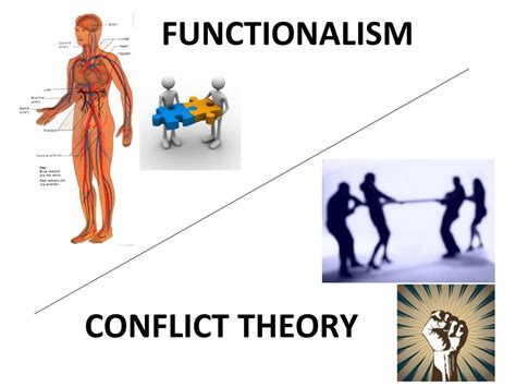 Structural functionalism vs conflict theory - golfstand