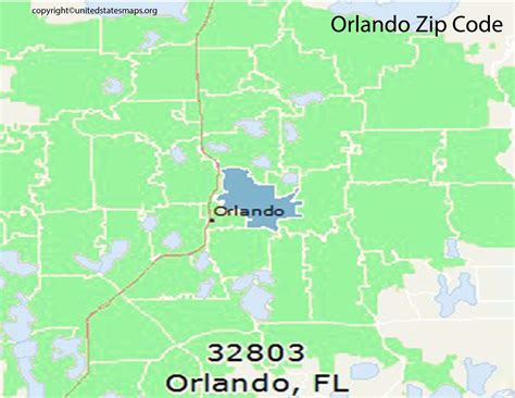 Orlando Zip Code Map | Map of Zip Codes in Orlando