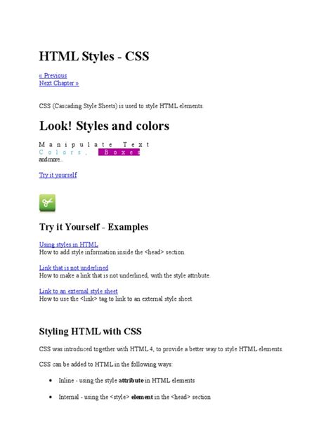 Basic Stylesheet.css Example 的图像结果