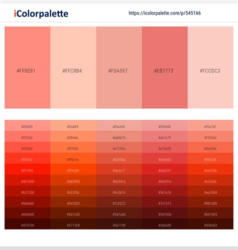 30+ Peach Puff And Light Coral Color Palettes & Gradient Ideas ...