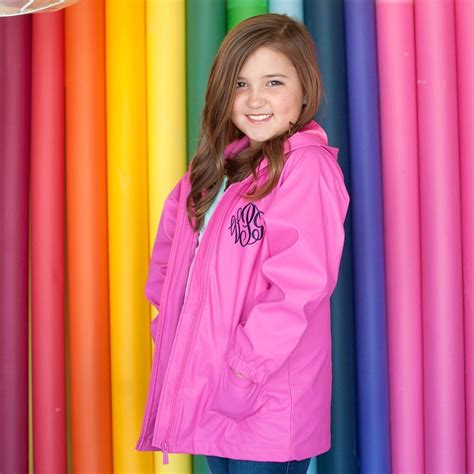 Kids Rain Jackets, Monogrammed Childrens Rain Jacket, Boys Rain Coat ...