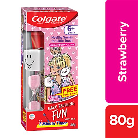 Buy Colgate Kids Barbie Toothpaste - 6+ Years, Strawberry Online at ...