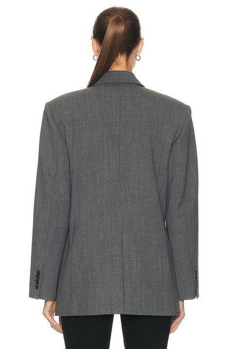 NILI LOTAN Boyfriend Jacket in HEATHER GREY | FWRD