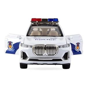 BELLABOTA Exclusive 1:32 BMW Police X5 SUV Model Car, Zinc Alloy Pull ...