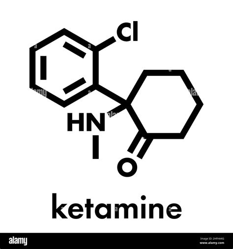 Ketamine Molecule - structure of ketamine