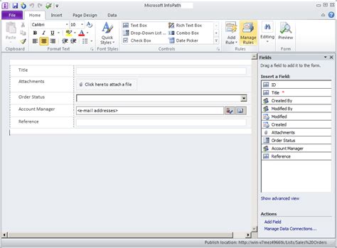 InfoPath Filler 2010 Tutorial 的图像结果