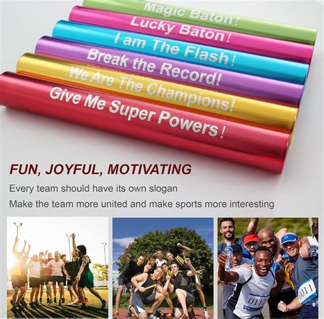 Buy 6Pcs Interesting Baton Track and Field - Aluminum Relay Batons for ...