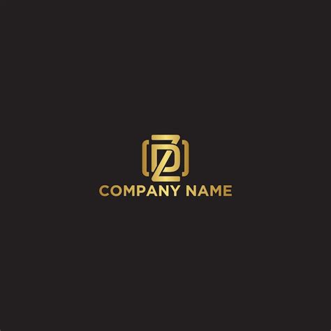 Initial letter dz logo template design Royalty Free Vector