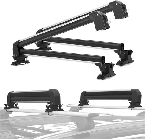 Buy Universal Car Ski Snowboard Roof Racks, CAR DRESS 2 PCS Deluxe Ski Roof Rack Carriers ...