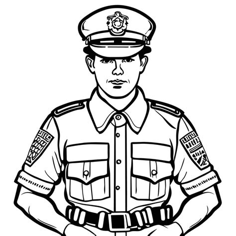 Police officer on white background vector illustration 34217903 Vector ...