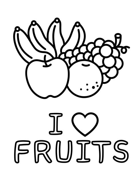 Fruits Coloring Pages Printable 的图像结果