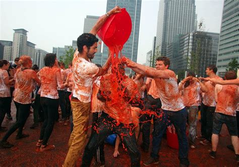 The La Tomatina Festival In Spain: Holi With Tomatoes