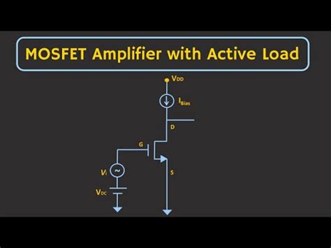 MOSFET (Common Source Amplifier) with Active Load Explained Video ...