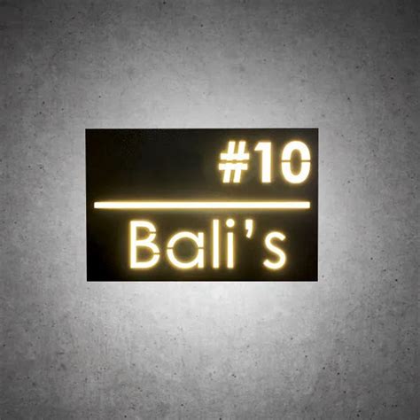 Metal & Acrylic Led House Name Plate – acrylicsheetsindia