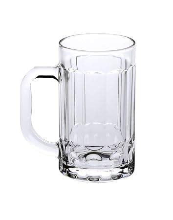 Buy Pure Source India Glass Beer Mug, 500ml,1Pcs, Transparent Online at ...