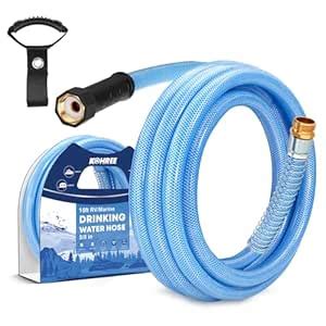 Kohree 15FT Upgraded RV Water Hose with Strap, 5/8" Premium Drinking ...