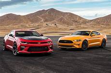 Chevy Ford by 2018 Chevrolet Camaro Ss 1le Vs 2018 Ford Mustang Gt Chevy Ford