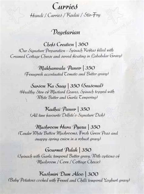 Menu at Ethopian Cultural Club, New Delhi