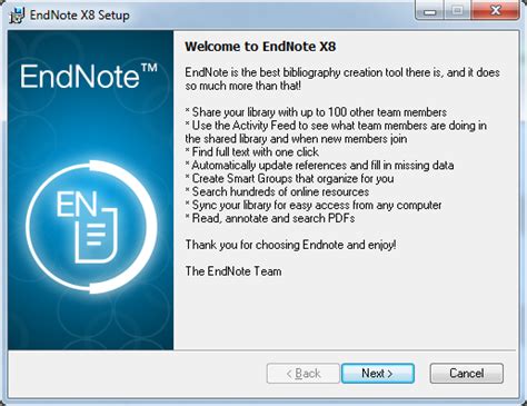 EndNote Reference Library 的图像结果