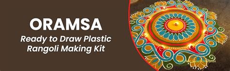 Buy Oramsa® Ready to Draw Rangoli Making Kit of 10pc Jali 8" + 1 Patta ...