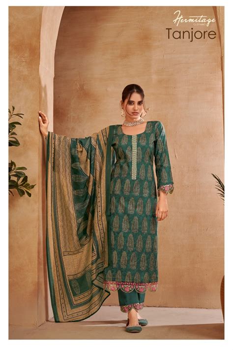 Wholesale HERMITAGE CLOTHING TANJORE TA 01 TO TA 06 SERIES - Ash Designers