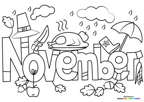 November Coloring Pages Kids [2025]