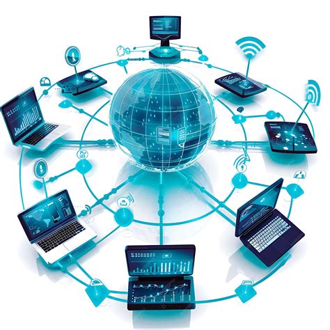 Global network of connected devices technology and communication ...