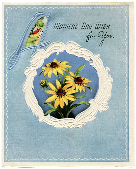 Vintage Mother's Day Card - The Old Design Shop