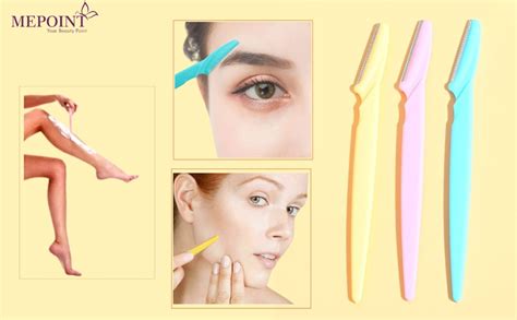 MEPOINT Women Reusable Face Razor | Eyebrow & Facial Hair Removal Razor ...