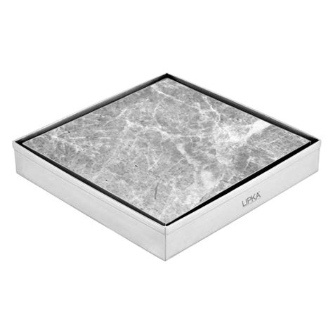 Tile Insert Floor Drain (8 x 8 Inches) - LIPKA | Lipka Home