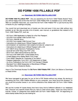 Dd 1056 - Fill Online, Printable, Fillable, Blank | pdfFiller