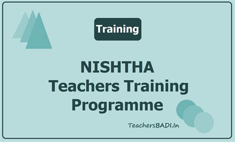 Rezultat imagine pentru Nishtha Programme