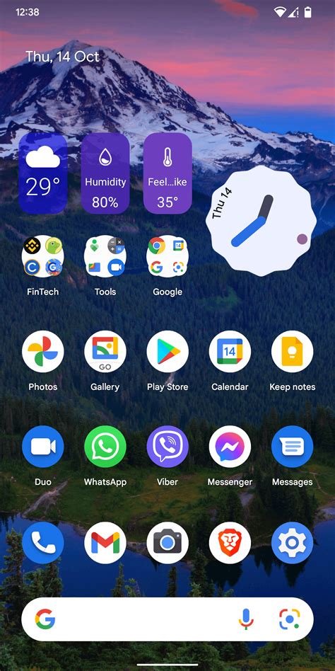 Image result for Android 12 Home Screen