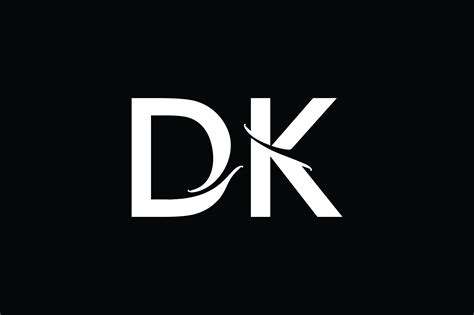 DK Monogram Logo design By Vectorseller | TheHungryJPEG
