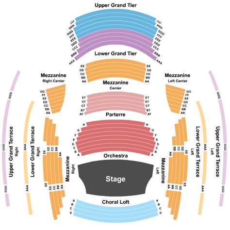 Helzberg Hall - Kauffman Center for the Performing Arts Seating Chart ...
