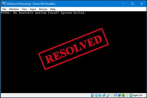 VirtualBox Fatal Error No Bootable 的图像结果