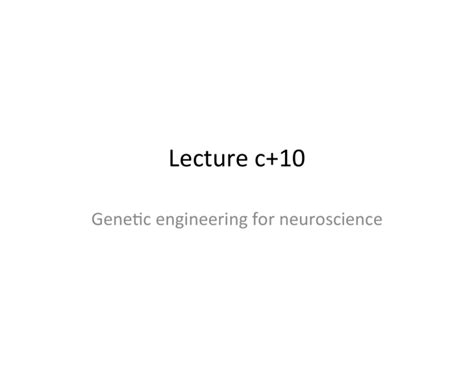 Image result for Genetic Engineering Lecture