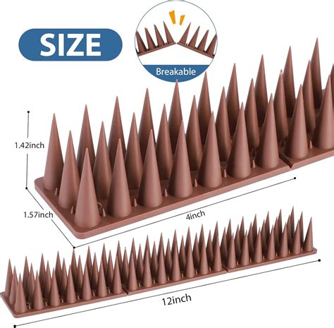 Buy Bird Spikes, 20 Pack Bird Squirrel Raccoon Pigeon Cat Animal ...