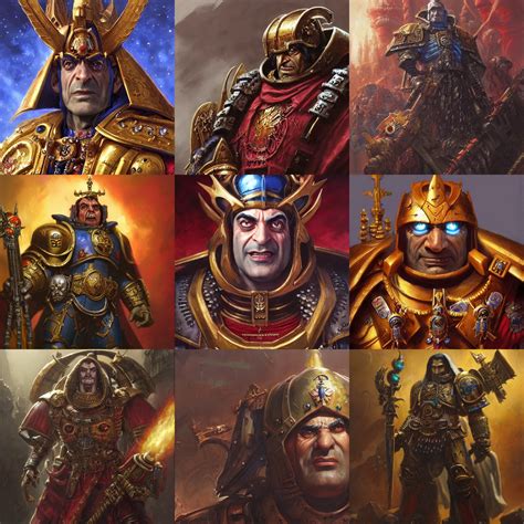 mister bean as God Emperor of Mankind, warhammer 40k, | Stable ...
