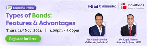 Webinar on ‘Types of Bonds: Features & Advantages’ - National Institute ...